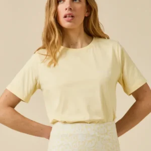 Besticktes Damen-T-Shirt aus Bio-Baumwolle