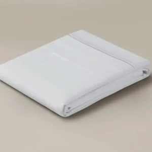 Folded percale duvet cover