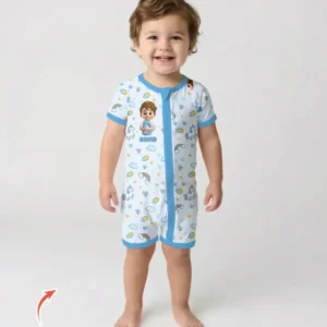 Little Star Initial Bamboo Shorty Zippy