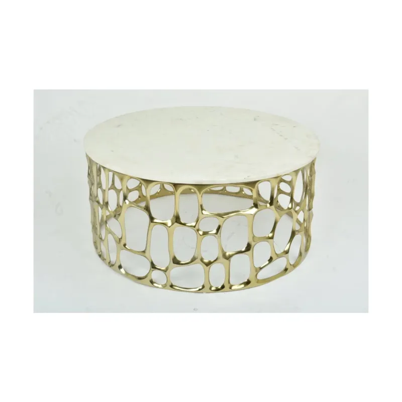 MARIO COFFEE TABLE WITH MARBLE TOP GY-CT-2179G-WM