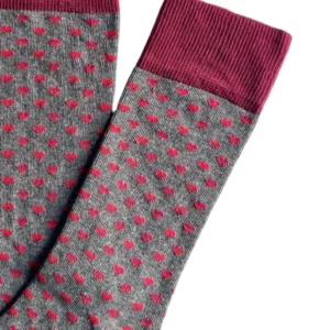 Chaussettes Homme Cœur Gris 2