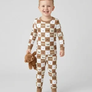 I Am Baby Bears Bamboo Two Piece Long Sleeve Pajama Set