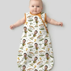 Custom Photo Daddy's Little Caddie Daddy & Me Matching Bamboo Sleep Bag