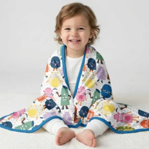 (Not So) Scary Monsters Bamboo Blanket