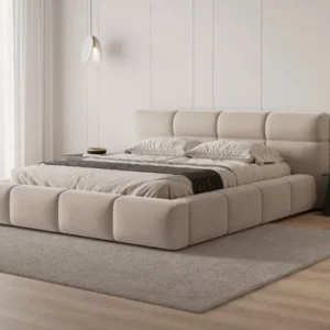 Designer Polsterbett Lora Samt mit Stauraum