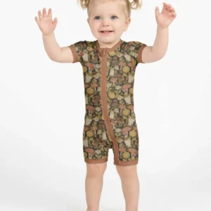 Ghost Garden Dark Autumn Bamboo Shorty Zippy
