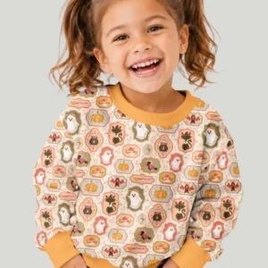 Cute Vintage Magical Cottage Style Halloween Bamboo Crewneck Sweatshirt