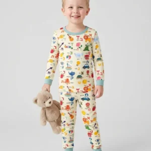 Aleph-Bet Adventures Bamboo Two Piece Long Sleeve Pajama Set