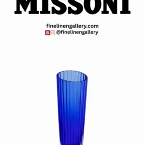 Missoni Home Champagne Glasses NASTRI Set of 6 Blue 7.5 oz, H 6.5" - Palais Royal Linen Gallery
