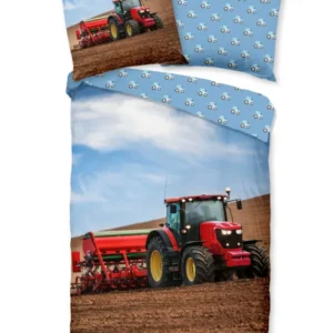 Guten Morgen Flanellen Children's Cupbed Cover "Traktor" - Multi - Rits