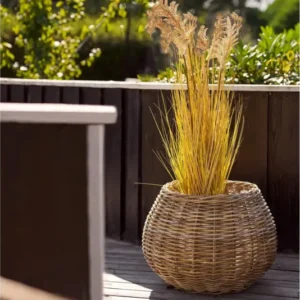 Planzkorb „Avenora“ – aus Kubu-Rattan 2er Set