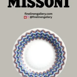 Missoni Home Bread and Butter Plates ZIG ZAG Set of 6 Jarris 148 diam. 6" - Palais Royal Linen Gallery