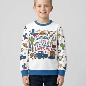 Someone in Texas Loves Me Bamboo Crewneck Sweatshirt