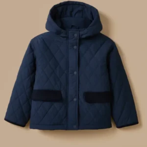 Mädchenjacke mit Stehkragen, gesteppt
