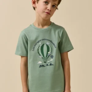 Kinder T-Shirt aus der Jules Verne Kollektion – Bio-Baumwolle