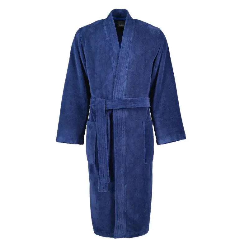 Herren-Bademantel Kimono Nachtblau