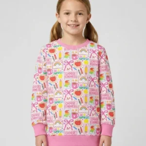 Kindness School Girl Bamboo Crewneck Sweatshirt