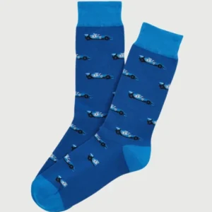 Chaussettes Homme Le Grand Prix du Sommeil Bleu Imprimé voiture formule 1 1