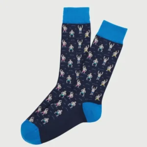 Chaussettes Homme Bain de minuit Imprimé broderie baigneurs en maillots multicolores 1