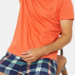 Tee-shirt Homme manches courtes Coton Orange 6