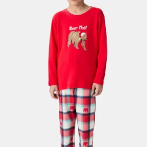 Pyjamas Enfant Bear Noël ROUGE 1