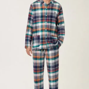 Pyjama boutonné en flanelle de coton - Owen