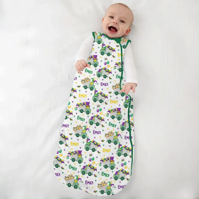 Mardi Gras Trucks Bamboo Sleep Bag