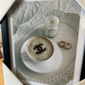 Chanel Cappuccino Diptyque Aesthetic Framed Print