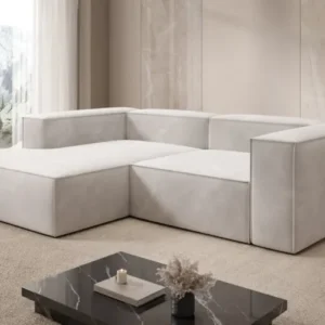 Designer Ecksofa Lesley Mini in Samt