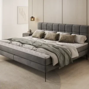 Familien Boxspringbett Savona – 220/240x200 in Samt