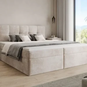 Boxspringbett Cozy II in Cord mit Stauraum