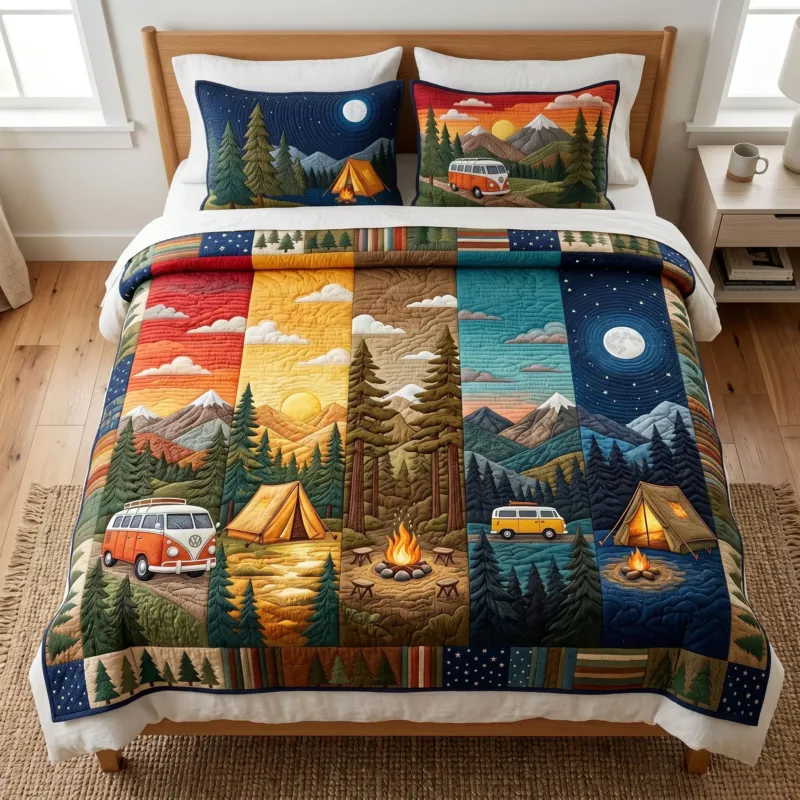Camp Dreams Bamboo Quilt Bedding Set