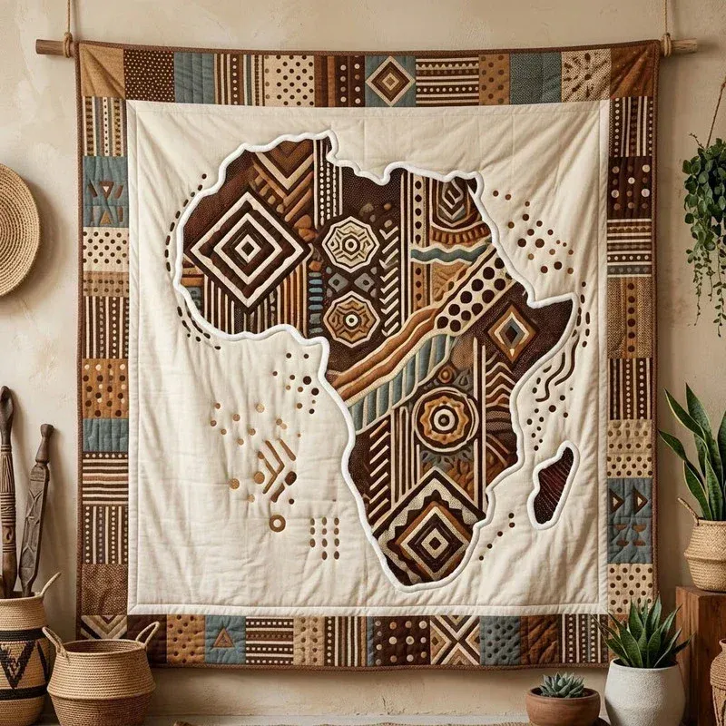 Continental Shape Bamboo Quilt Blanket