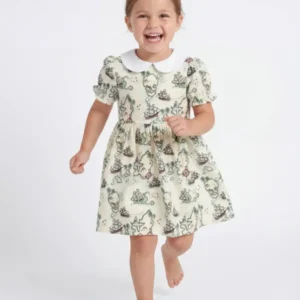 Pirate Treasure Map Quest Bamboo Peter Pan Collar Dress