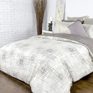 Fletcher 100% Cotton Duvet Cover Set – Flat Lay, Full View