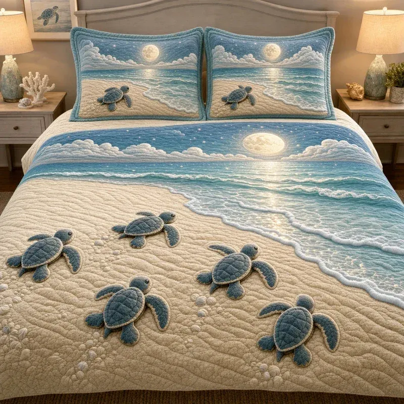 First Flight Bamboo Quilt Bedding Set