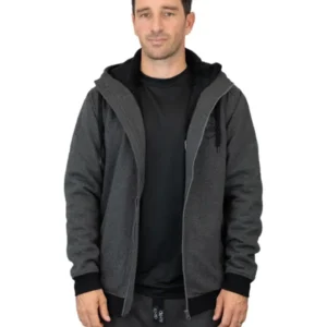 Hoodie Plush - Charcoal L