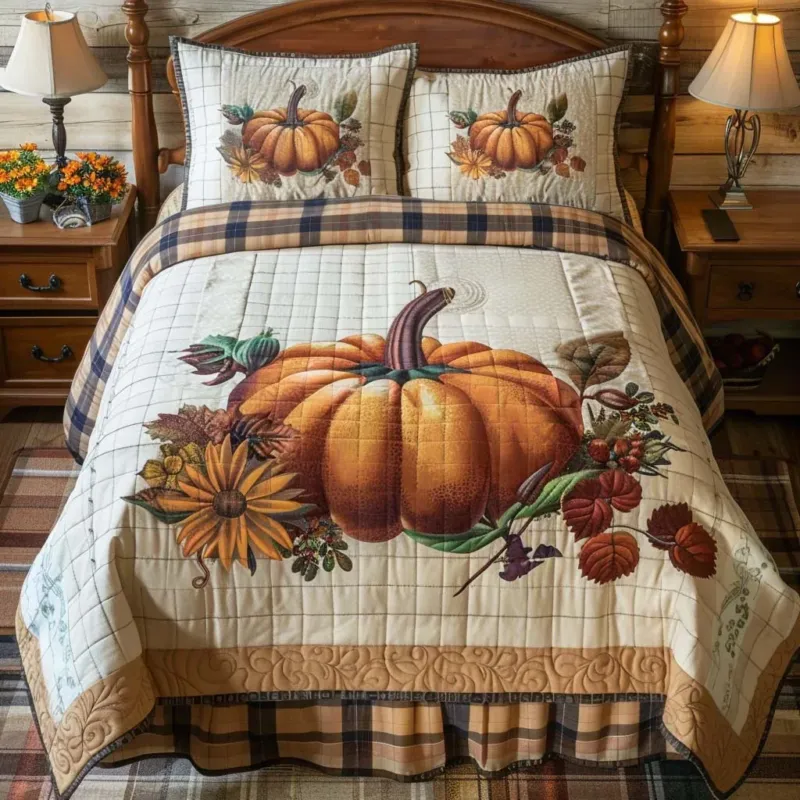 Harvest Fields Bamboo Quilt Bedding Set