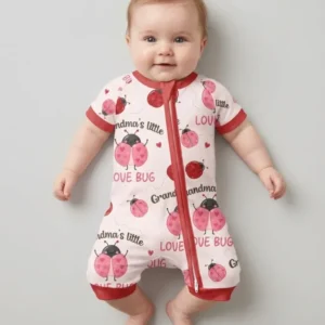 Grandma's Little Love Bug Bamboo Shorty Zippy