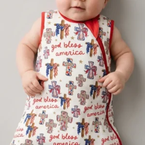 God Bless America Family Matching Bamboo Sleep Bag