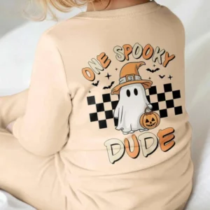 Personalized One Spooky Dude First Halloween Bamboo Convertible Zippy