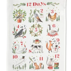 12 Days of Christmas Kitchen Tea Towel