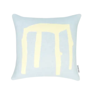 Splitted Stool Cushion Cover Blue Butter Yellow 50 x 50 cm