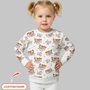 Custom Name Mama & Baby Sloth – Our First Mother’s Day 2026 Bamboo Crewneck Sweatshirt