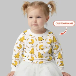 Custom Name Mac & Cheese Club Bamboo Crewneck Sweatshirt