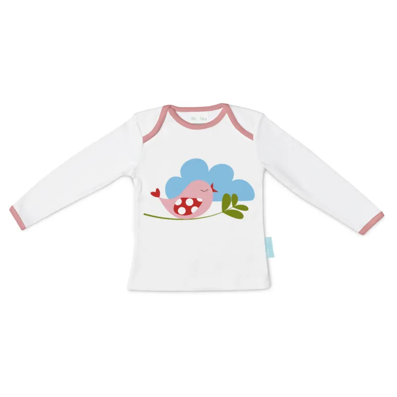 Little birds T-shirt manga larga 6-9 Meses