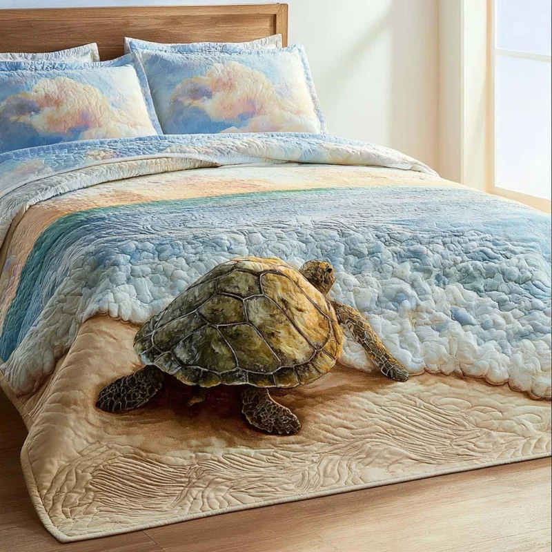 Turtle Endless Adventure Bamboo Quilt Bedding Set