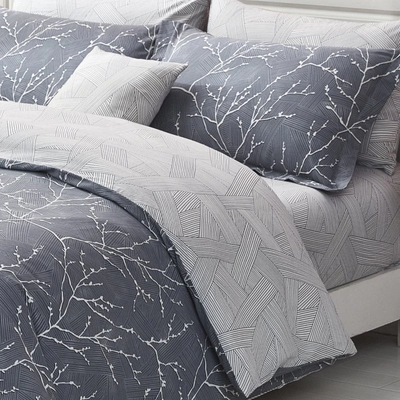 Leslie 4pc comforter Set 100% Cotton