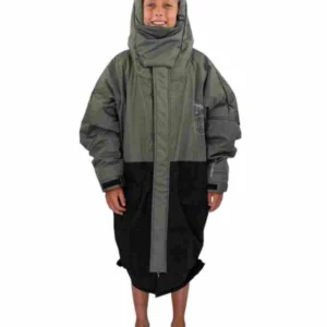 Poncho Veste imperméable Junior - Noir / Kaki