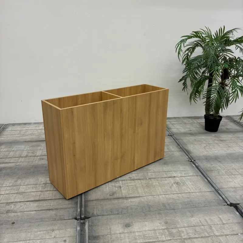 WINI Pflanzkübel Raumteiler 120x80 Holz 2 Fächer Blumenkübel Gebraucht